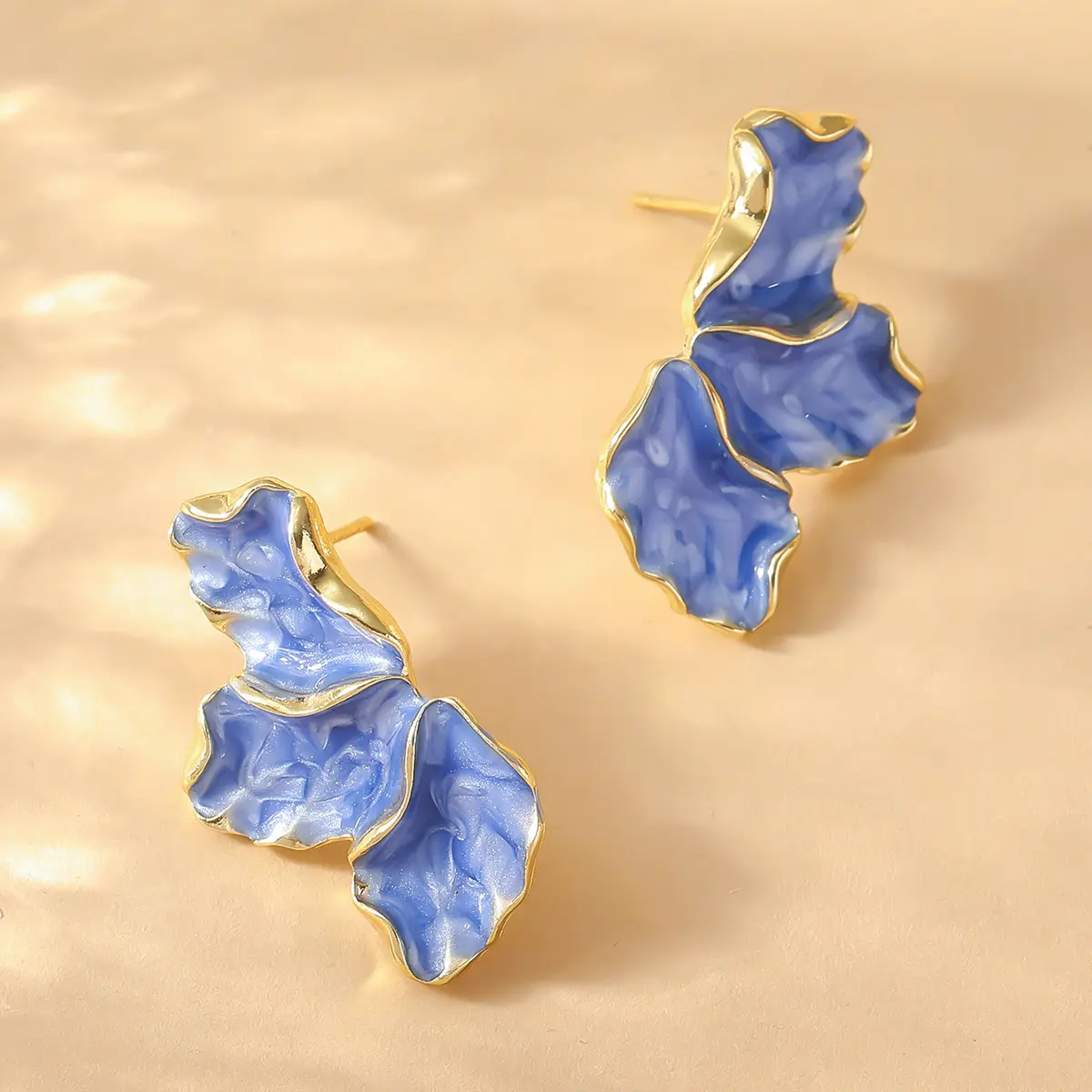 2PC Women's Fashion Irregular Flower Earrings Jewelry Accessories Suitable for Date, Party, Festival Gifts