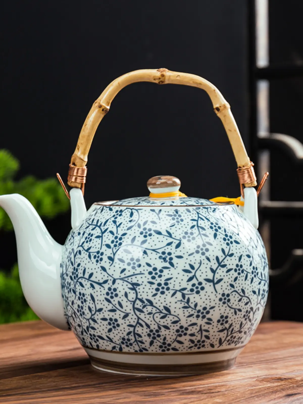 Vintage large household loop-handled teapot teapot single teapot vintage ceramic tea set tea house water pitcher