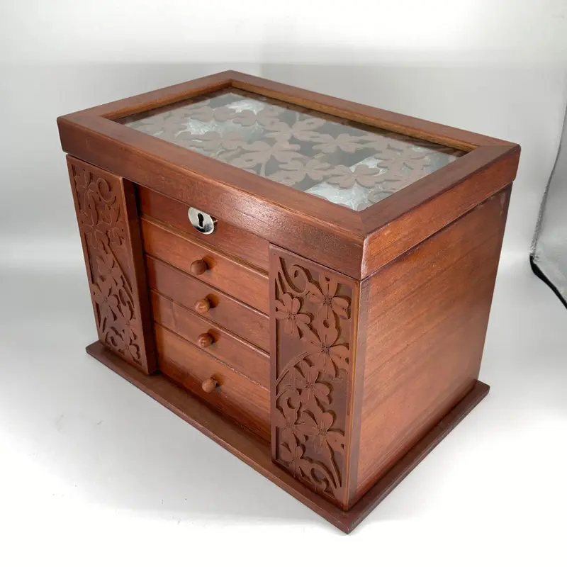 Luxury Wooden Jewelry Storage Box, Princess Case, Super Accessories, Fashion Organizer, Wedding, Mother, Birthday Gift