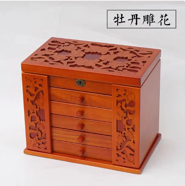 Luxury Wooden Jewelry Storage Box, Princess Case, Super Accessories, Fashion Organizer, Wedding, Mother, Birthday Gift