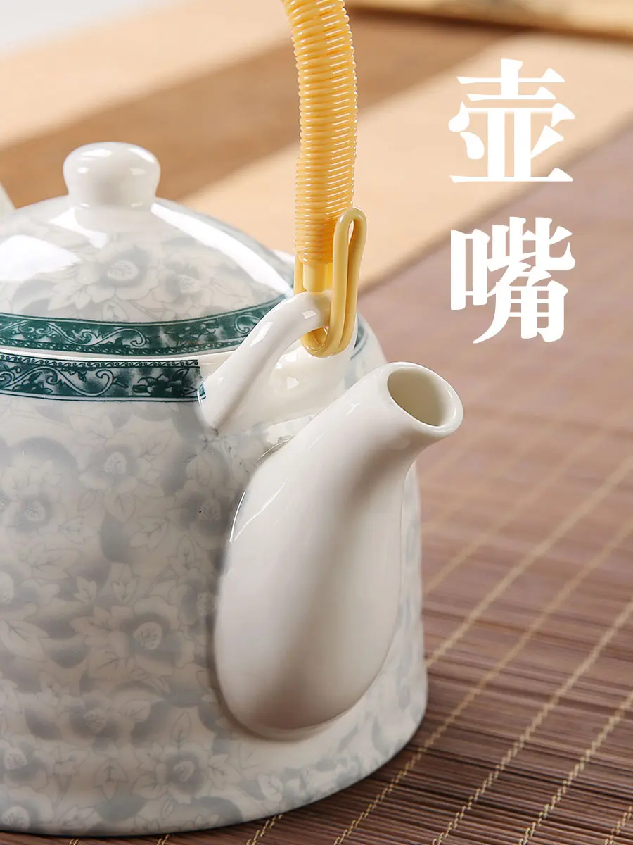 Old-fashioned teapot ceramic pot large capacity for home beam kettle restaurant cold water kettle filter tea kettle