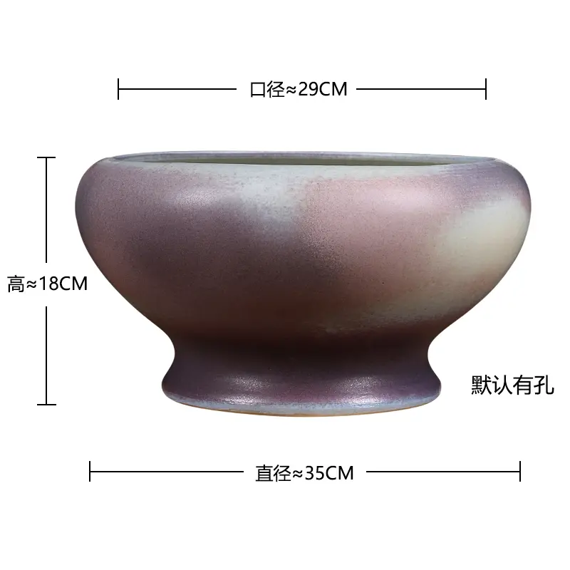 ceramic Green Plant Succulent phalaenopsis pot large diameter flower pot new Chinese style home living room decorations pot