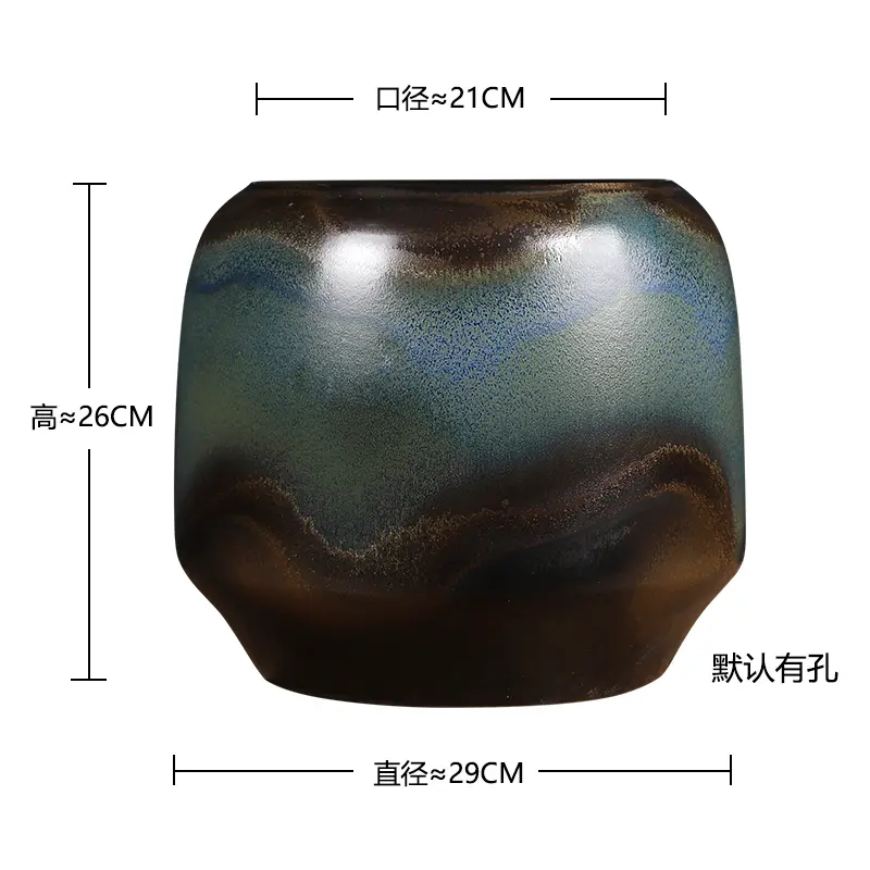 high temperature ceramic color glaze hydroponic flower arrangement decoration living room entrance florals potted porcelain pot