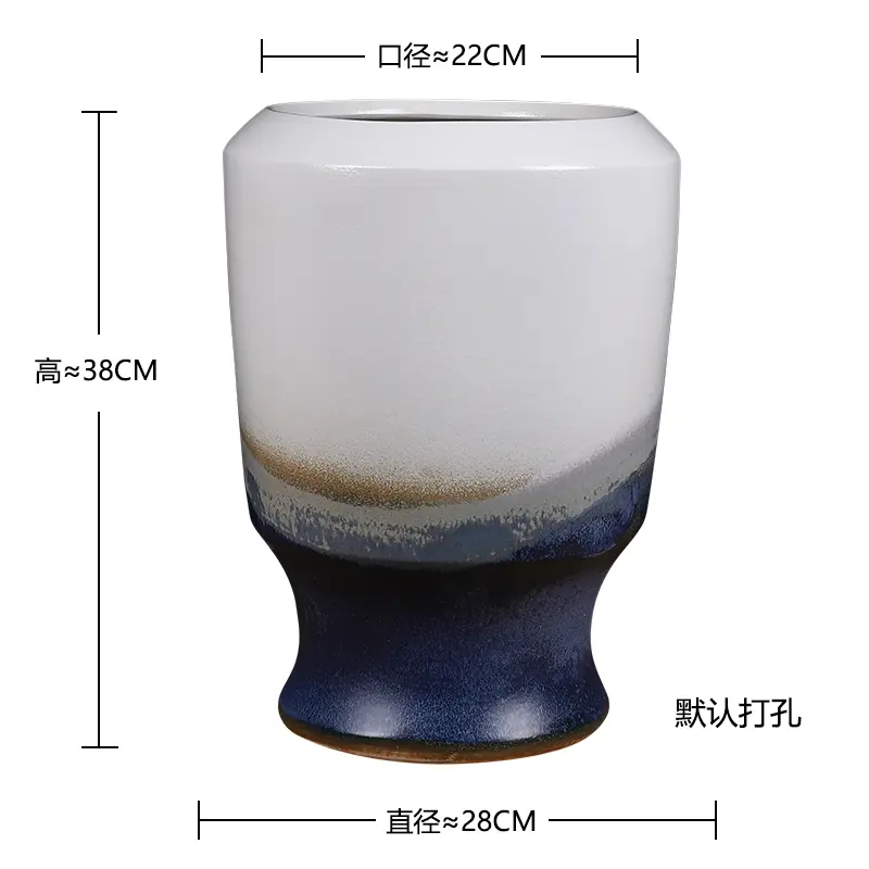 Ceramic tall flower pot color glaze hydroponic flower arrangement decorative ornaments florals green plant potted plant