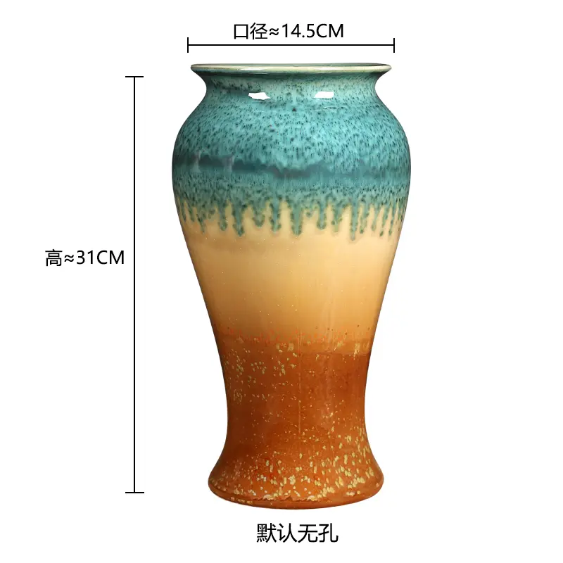 Coarse Ceramic Vase Home Decorations Floreros Jarrones Room Decor High 31 cm