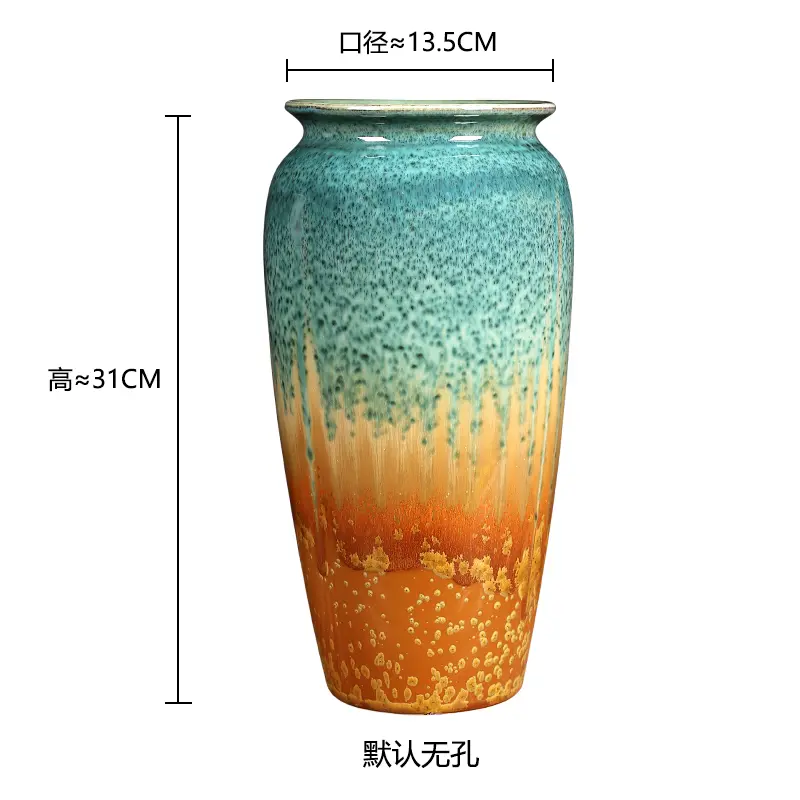 Coarse Ceramic Vase Home Decorations Floreros Jarrones Room Decor High 31 cm