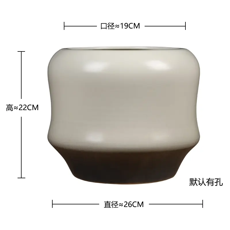 Ceramic flower pot color glaze hydroponic flower arrangement decorative ornament living room entrance flower plant pot porcelain