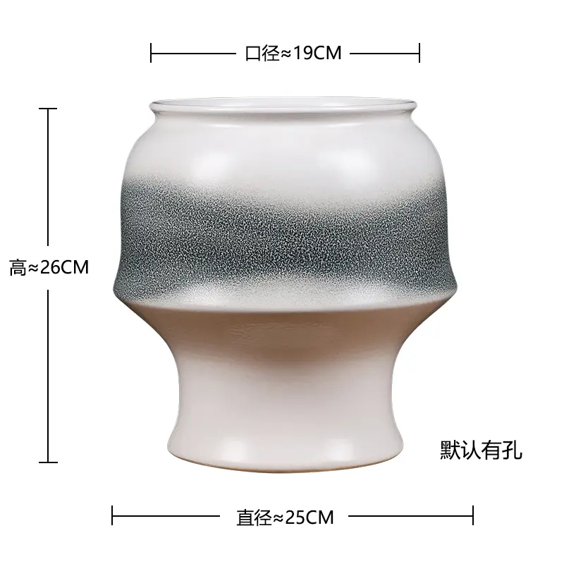 succulent flower pot high temperature glaze new Chinese style high leg pot breathable Zile master old pile greenery bonsai pot