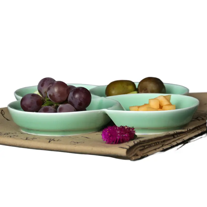 Tableware ceramic fruit plate living creative for home multifunctional european platter hotel cute dessert plate ceramic plate