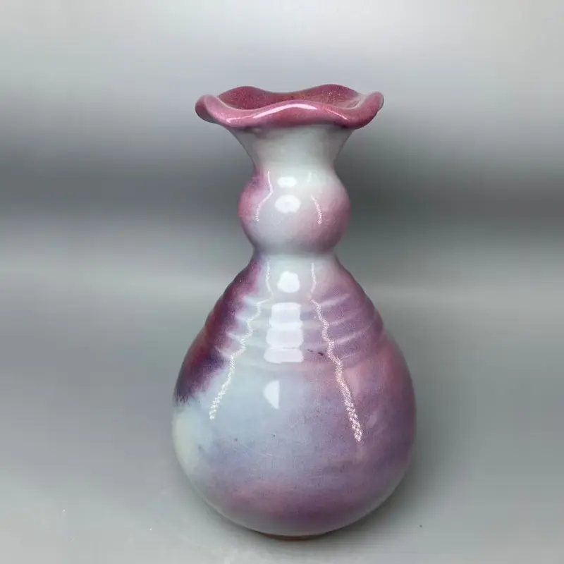 Ceramic Vase for Decoration, Ice Crack, Open Pieces, 18.5 cm, China Decoration