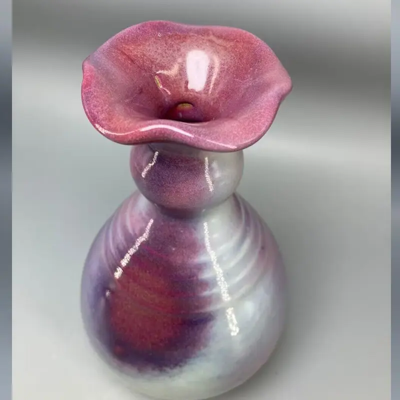 Ceramic Vase for Decoration, Ice Crack, Open Pieces, 18.5 cm, China Decoration