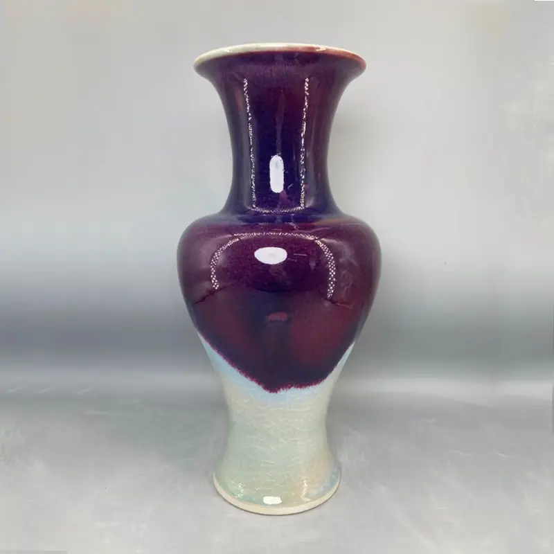 Jun porcelain vase appreciation bottle crafts High 37 cm home decor floreros jarrones florero flower vase vaas
