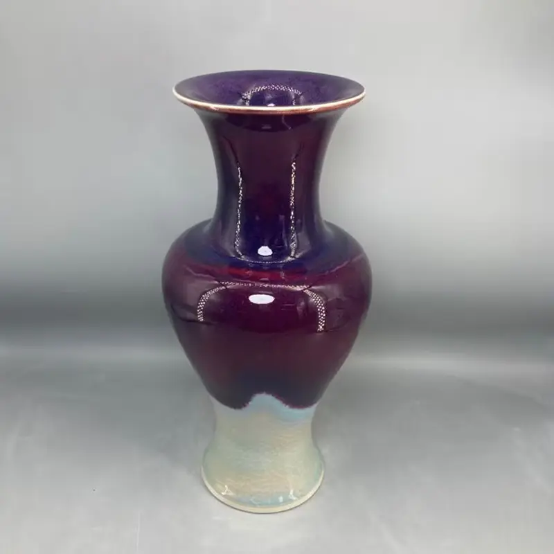 Jun porcelain vase appreciation bottle crafts High 37 cm home decor floreros jarrones florero flower vase vaas
