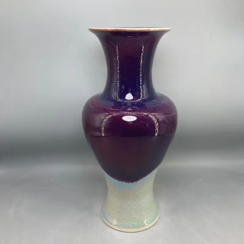 Jun porcelain vase appreciation bottle crafts High 37 cm home decor floreros jarrones florero flower vase vaas