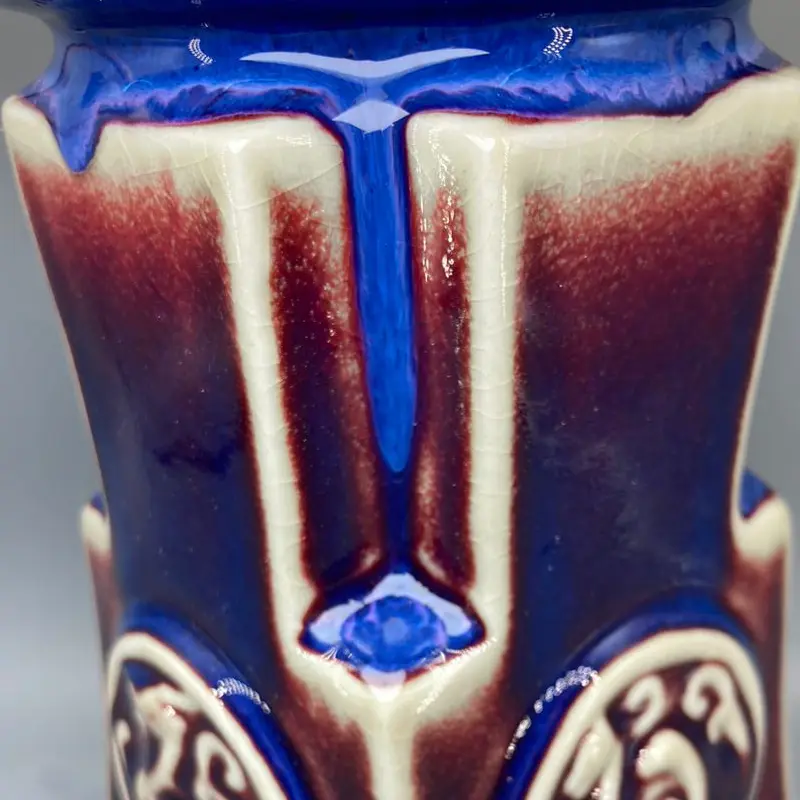 Ancient coin vase Ceramic vase ornamental vase handicrafts Jun porcelain has ice cracks open pieces