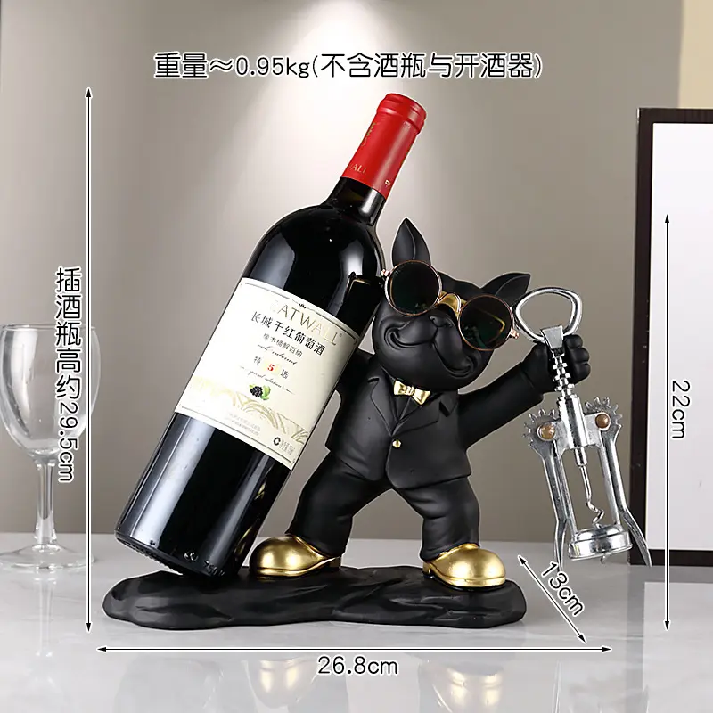 Cool French Bulldog Butler Décor with Tray Big Mouth Dog Statue Home Décor Storage Box Animal Gift Resin Sculputre Figurine Art