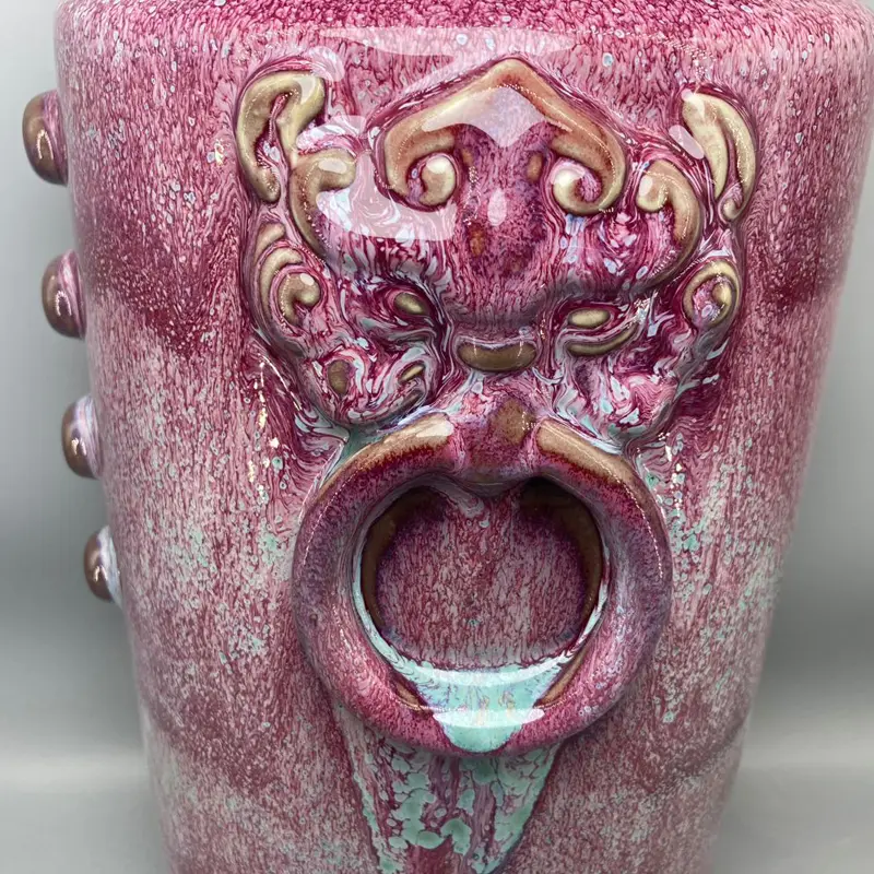 Jun Porcelain Vase Painting Jar Ceramic vase  Home Decoration, Ceramic Crafts for Living Room, Desktop Ornaments ice cracks open