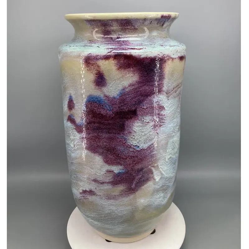 Jun Porcelain Vase Painting Jar Ceramic vase natural kiln Height: 34cm Mouth Diameter: 16cm Diameter: 17cm