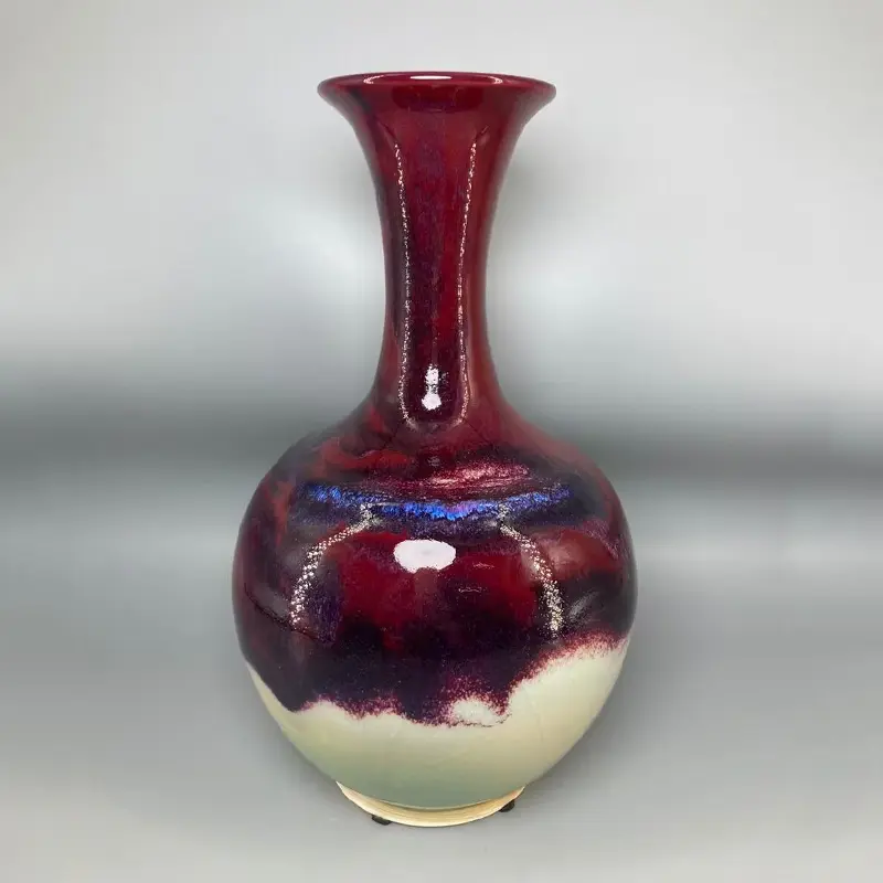 Jun Porcelain Vase Painting Jar, Ceramic Vase, Room Decoration High 31.5 cm home decor floreros jarrones florero flower vase vaa