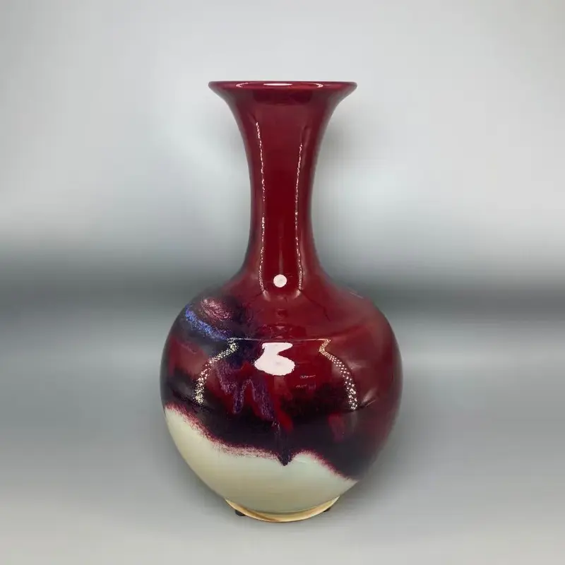 Jun Porcelain Vase Painting Jar, Ceramic Vase, Room Decoration High 31.5 cm home decor floreros jarrones florero flower vase vaa