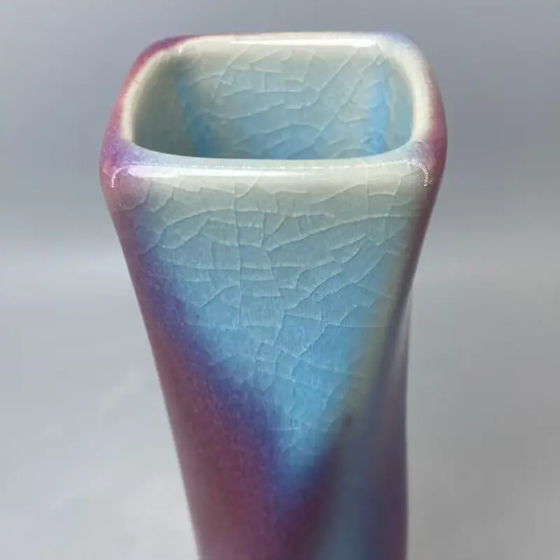 Ceramic Vase for Decoration, Ice Crack, Opening Pieces, High 18.5 cm, China