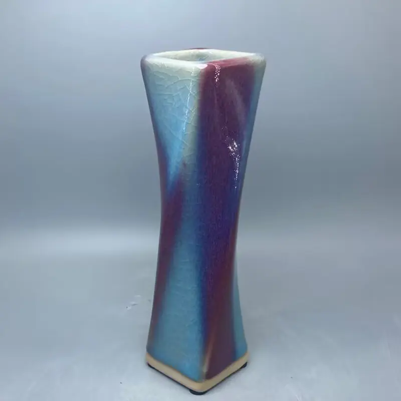 Ceramic Vase for Decoration, Ice Crack, Opening Pieces, High 18.5 cm, China