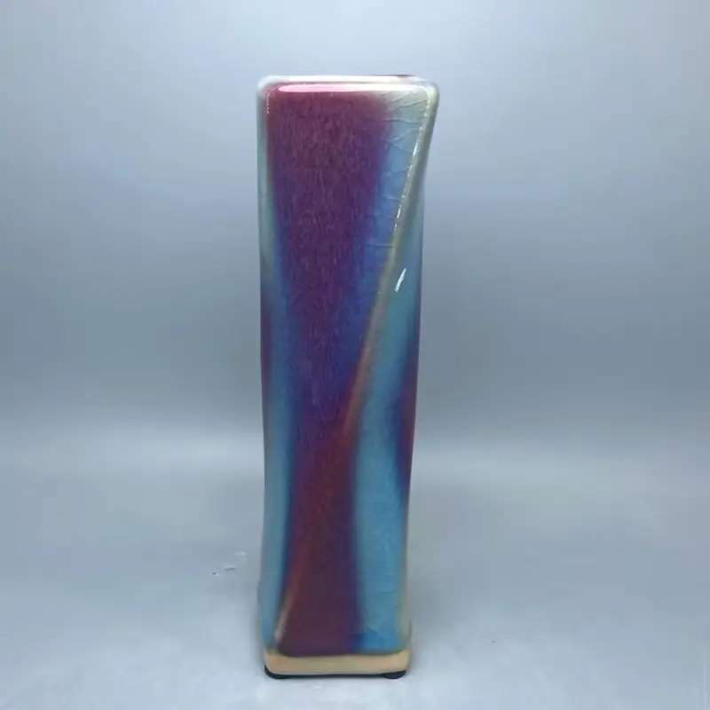 Ceramic Vase for Decoration, Ice Crack, Opening Pieces, High 18.5 cm, China