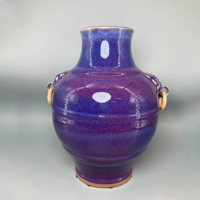 Jun Porcelain Vase for Room Decoration, Ceramic Vase, Flower Vase, Home Decor, 28 cm