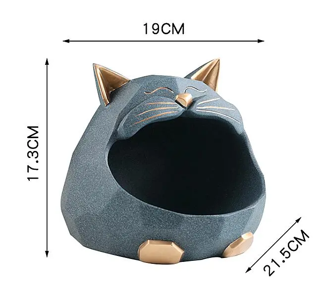3D Sculpture Cat Statue, Table Decoration Accessories, Storage Box, Money Box, Coin Bank Figurine Decor, Home Room Decorations