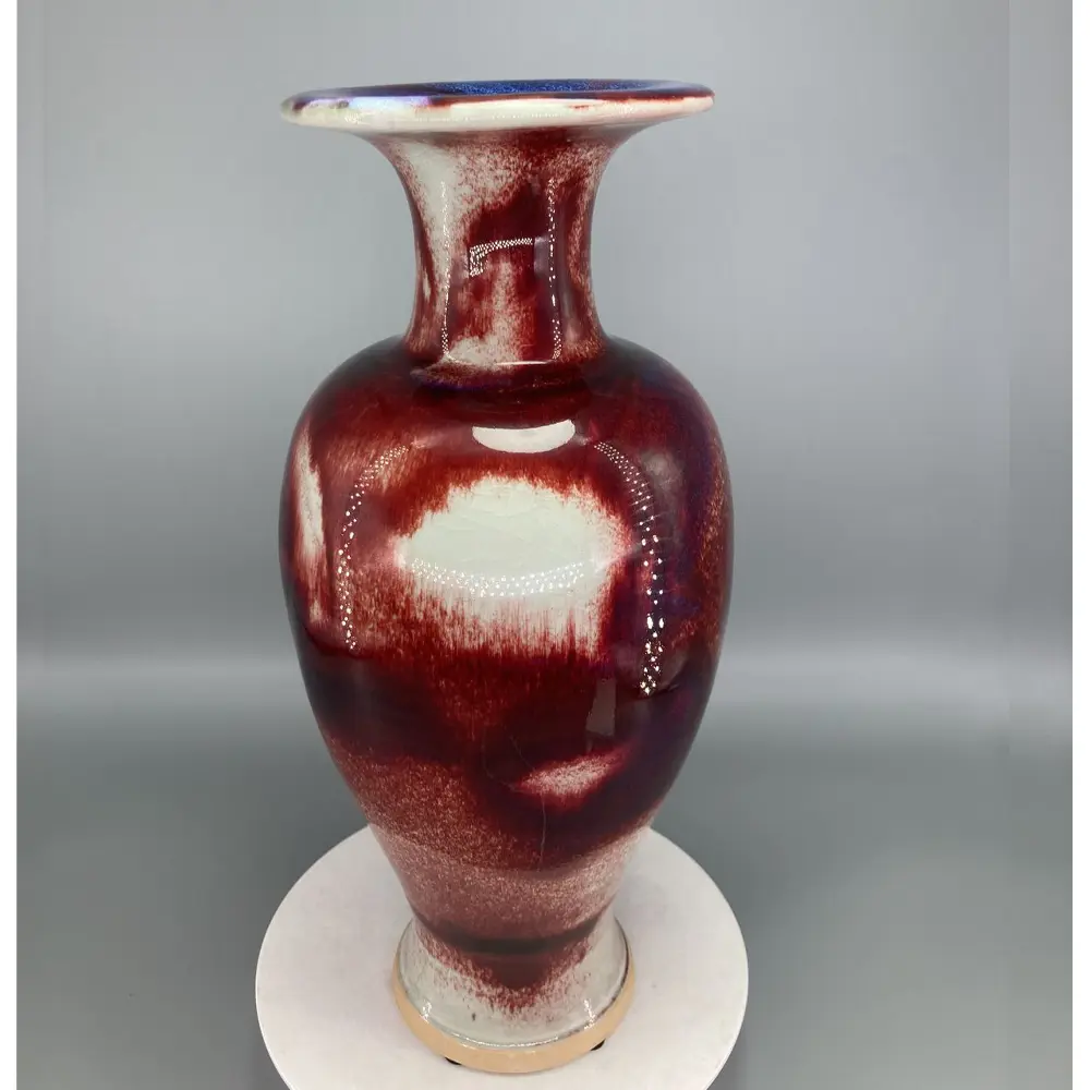Ceramic Vase for Home Decor, Porcelain Kiln, Patterns, Ice Crack, Collect Art and Crafts, The Pattern is Unique, Height 33.5cm