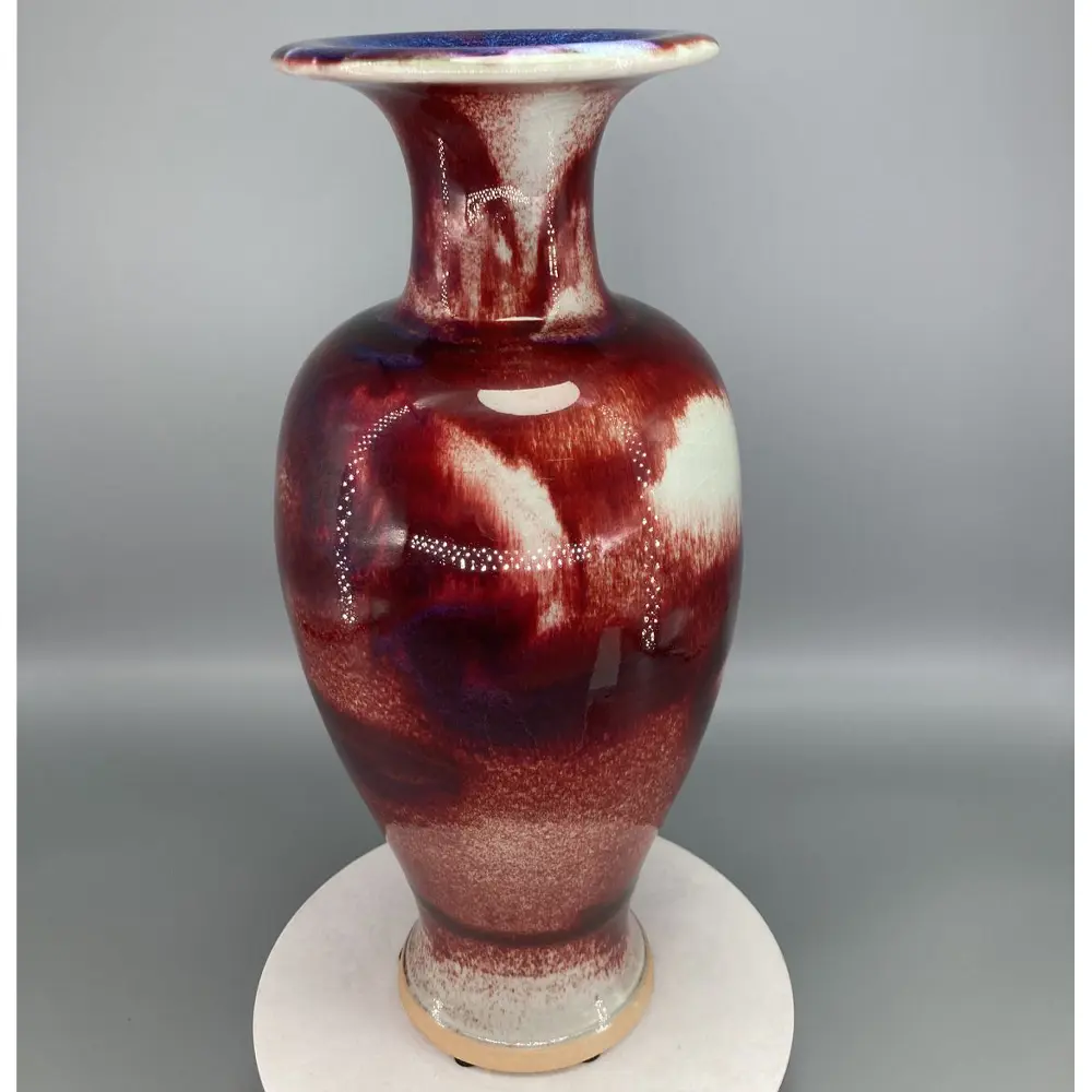 Ceramic Vase for Home Decor, Porcelain Kiln, Patterns, Ice Crack, Collect Art and Crafts, The Pattern is Unique, Height 33.5cm