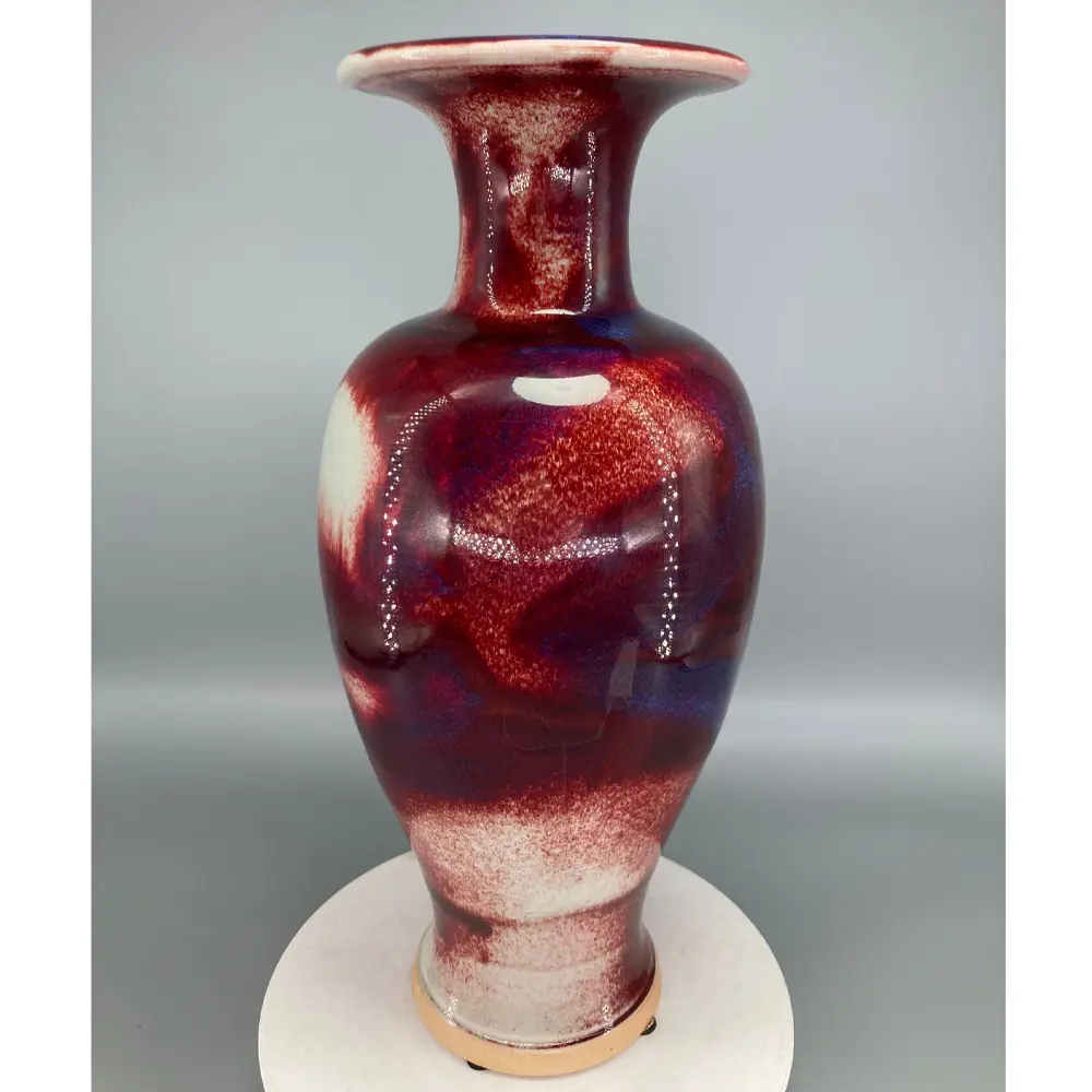 Ceramic Vase for Home Decor, Porcelain Kiln, Patterns, Ice Crack, Collect Art and Crafts, The Pattern is Unique, Height 33.5cm