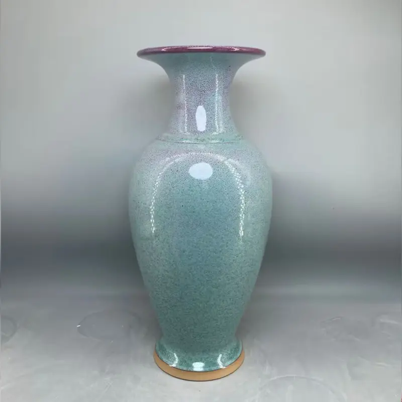 ceramic vase home decor Jun China appreciation bottle handicraft decoration interior general bottle floreros vases High 35 cm