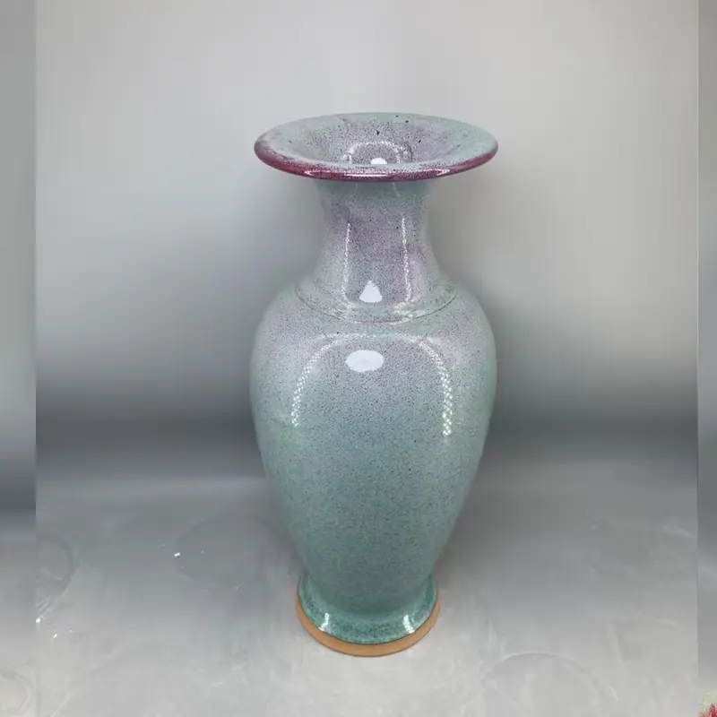 ceramic vase home decor Jun China appreciation bottle handicraft decoration interior general bottle floreros vases High 35 cm