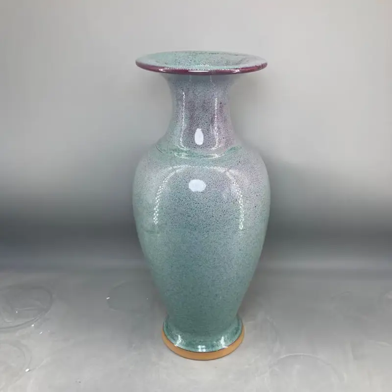 ceramic vase home decor Jun China appreciation bottle handicraft decoration interior general bottle floreros vases High 35 cm