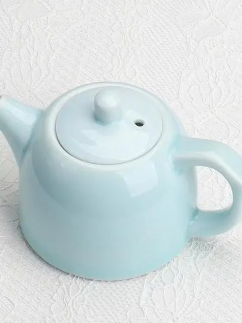 Yingqing tea set teapot tea handle pot ceramic tea set small carp side handle pot chinoiserie small fresh single pot hand pot
