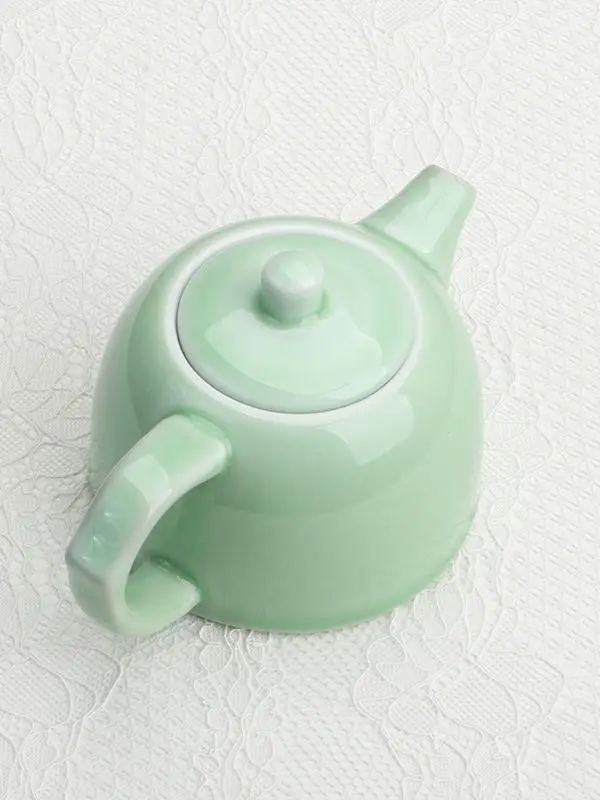 Yingqing tea set teapot tea handle pot ceramic tea set small carp side handle pot chinoiserie small fresh single pot hand pot