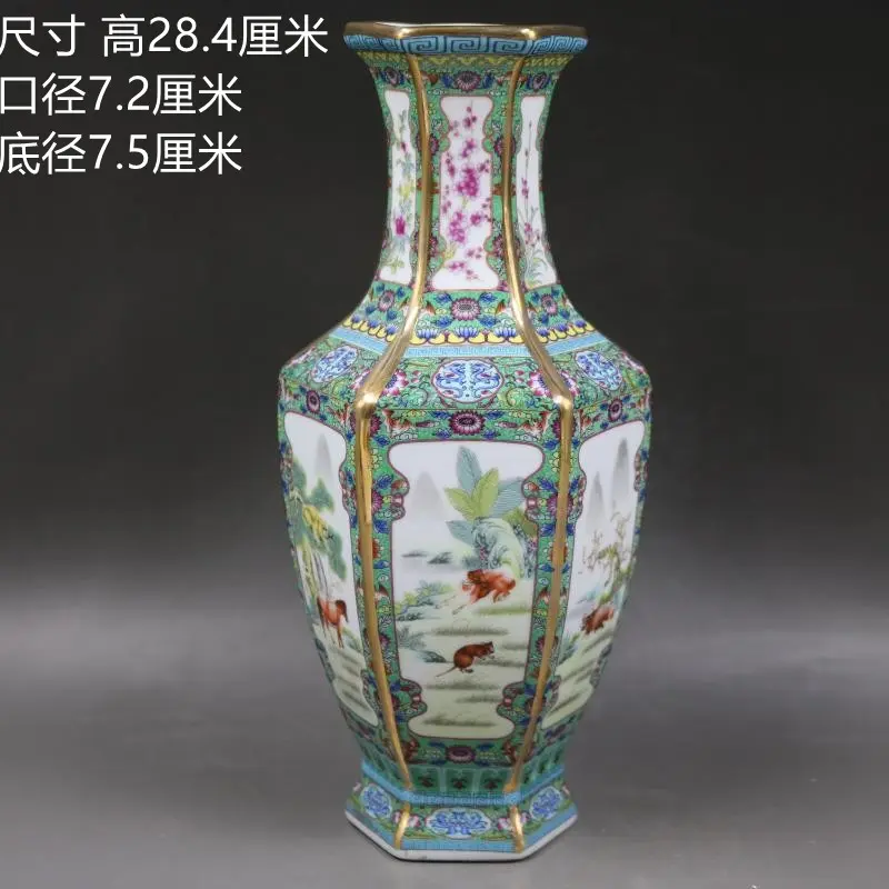 Hexagonal Ceramic Vase for Home Decor Room Decoration jarrones floreros vases flower vase ceramics & pottery  ceramica
