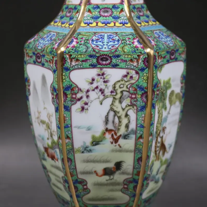 Hexagonal Ceramic Vase for Home Decor Room Decoration jarrones floreros vases flower vase ceramics & pottery  ceramica
