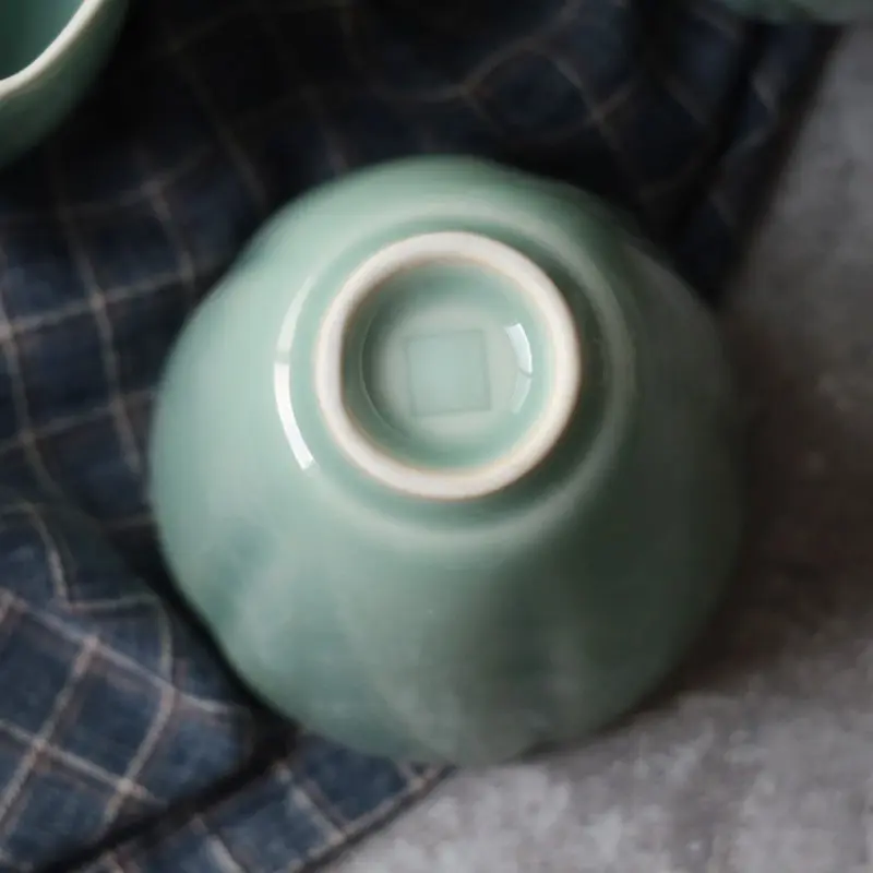 Ceramic cup celadon master cup tea set tea cup small cup l kung fu tea cup tea making heat-resistant hotel table water cup 140ml