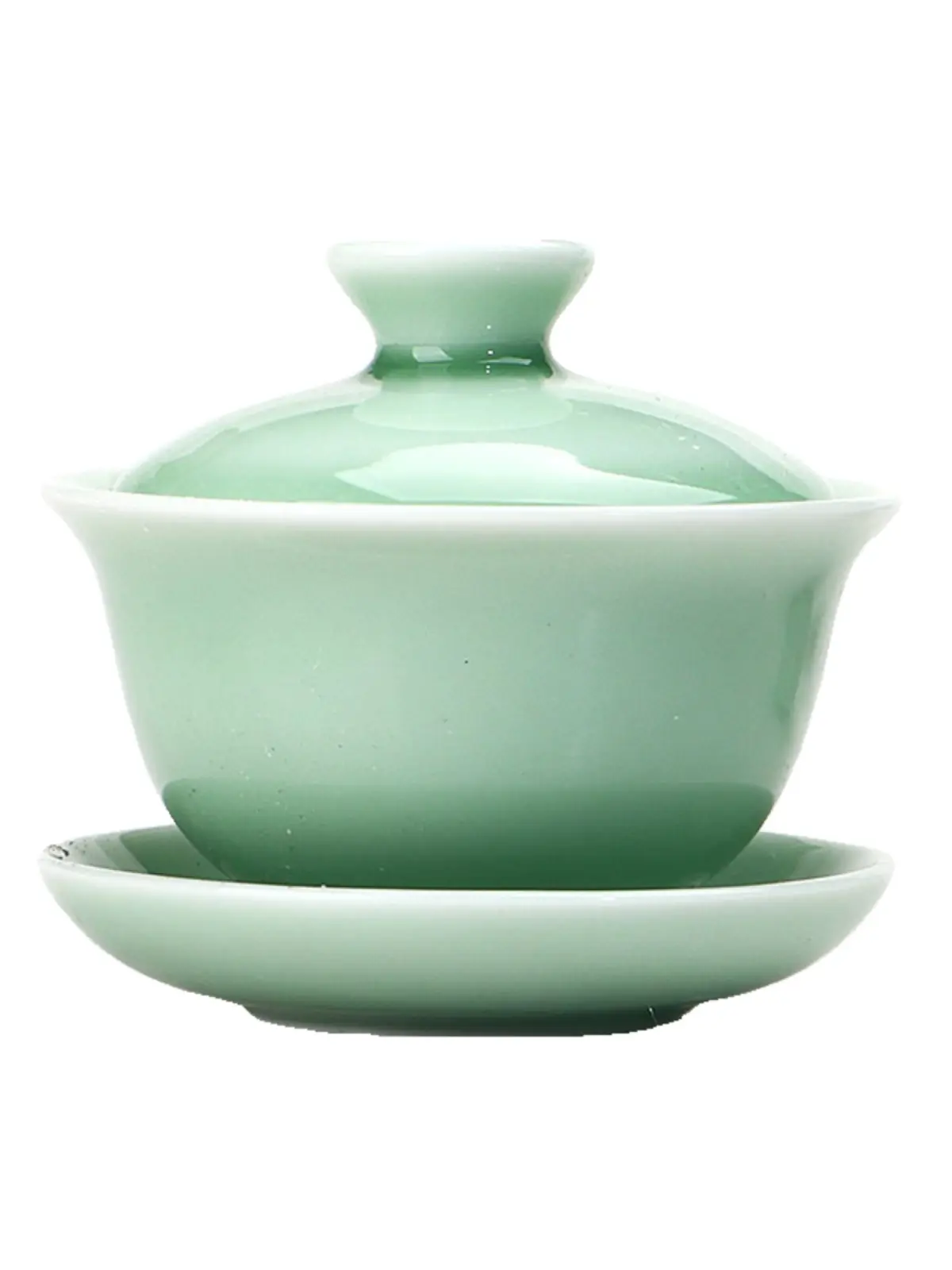120ML Celadon kung fu tea set suit tureen fish cup tea ceremony six gentlemen longquan celadon three-cai bowl single for home