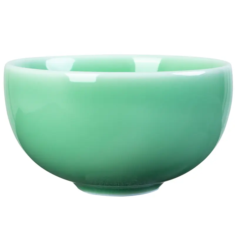 Small for home rice bowl celadon bowl tableware drinking porridge bowl for homepure color longquan ceramic bowl