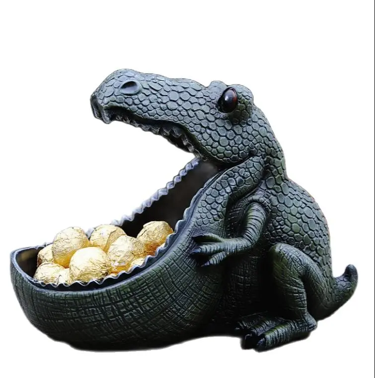 Big Mouth Dinosaur Figurine, Storage Box, Home Decoration, Ornamental Resin Art Sculpture, Home Decor Gift