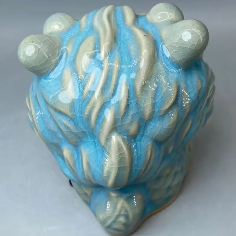 Song Jun Ceramic Buonfu Dragon Statue Sculpture Home Decor Crafts Room Decoration Animal Figurines There Are Ice Cracks
