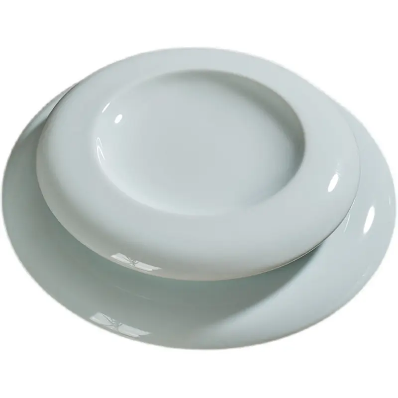 Creative cold dish plating characteristic stylish round plate hotel restaurant ceramic plate tableware prato de jantar platos