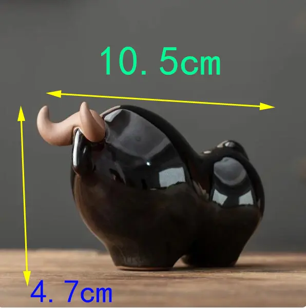 Ceramic Bull Sculpture and Figurines Crafts, Bull Decoration, Buffalo Ornaments, Cow Figurine Accessories