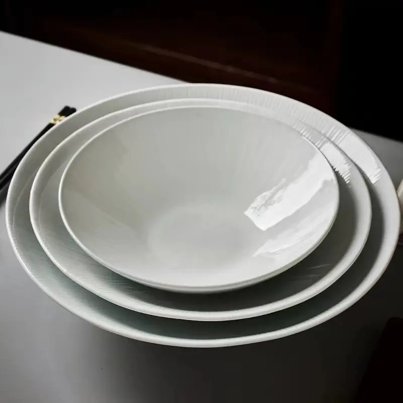 salad bowl artistic conception dish plate hotel western food plate dish ceramic dessert soup bowl noodle bowl ceramic plate