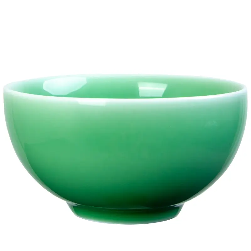 Celadonfor homechinoiserie eating bowl tableware small single porridge bowl ceramic bowl rice bowl pure color bowl