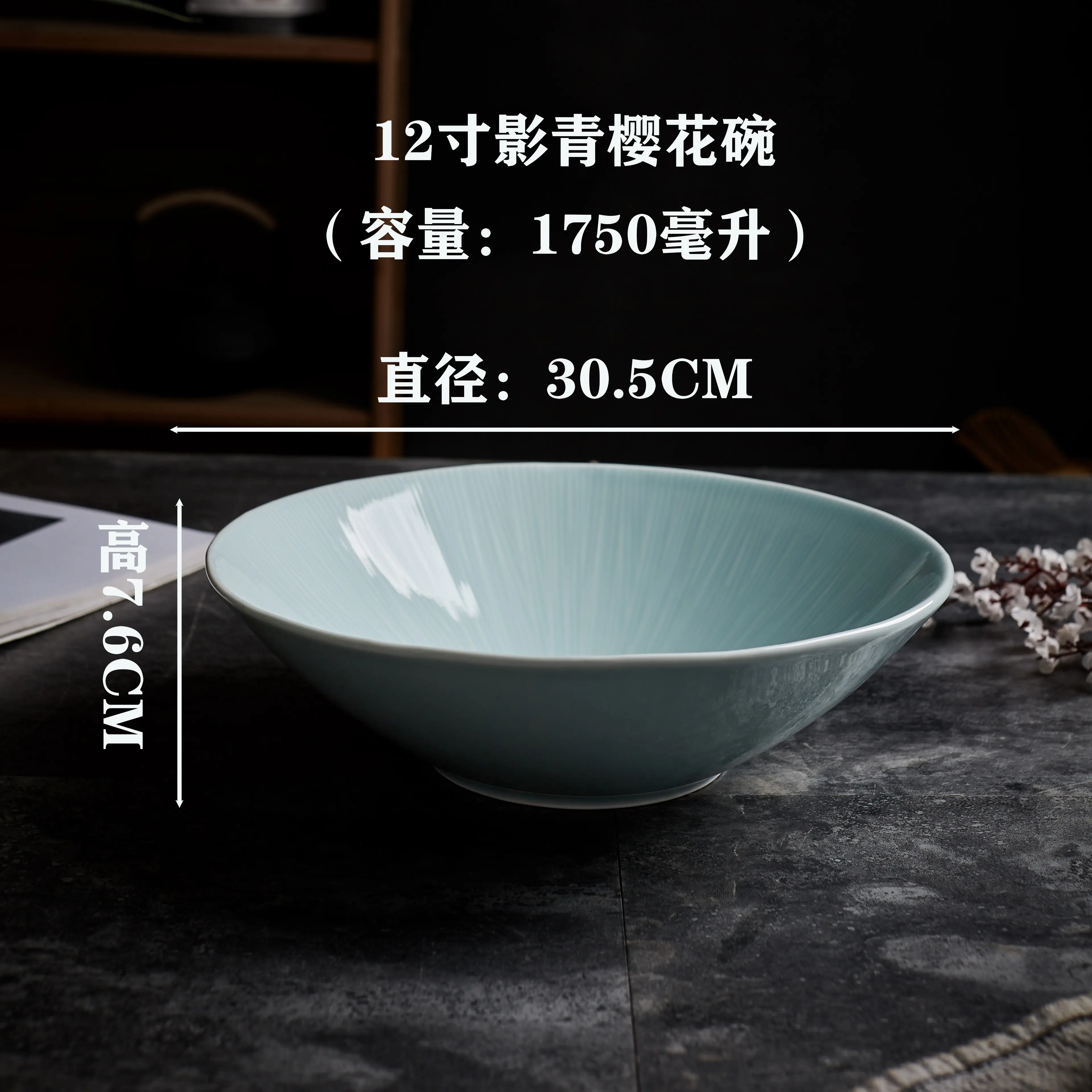 salad bowl artistic conception dish plate hotel western food plate dish ceramic dessert soup bowl noodle bowl ceramic plate