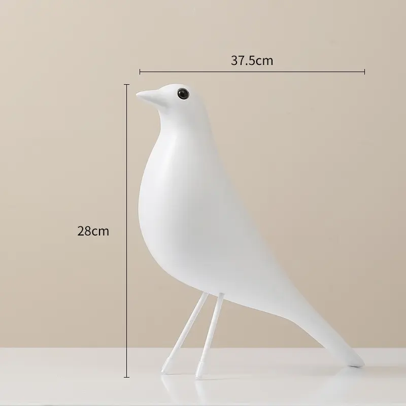 Bird Room Decor - Resin Pigeon Adornment for Office Home Desk, Decoration Ornament Gifts Replica Sculpture